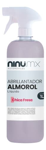 Abrillantador almorol autos 1 litro con atomizador aroma chica fresa