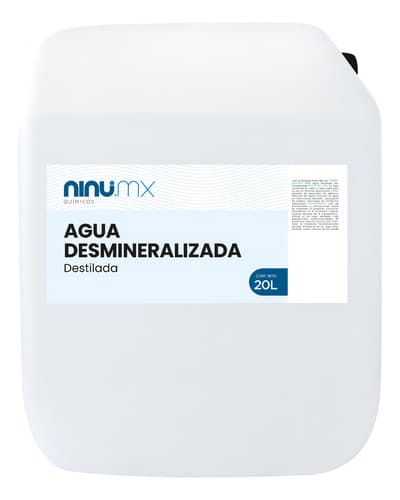 Agua destilada desmineralizada 20 litros