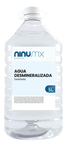 Agua destilada desmineralizada desionizada 5 litros