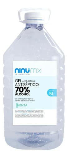 Alcohol gel desinfectantes fragancia menta 5l