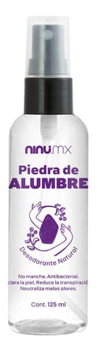 Desodorante natural piedra alumbre libre aluminio 125ml spray neutra