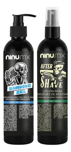 Gel afeitado y loción after shave 250ml transparente antiseptico