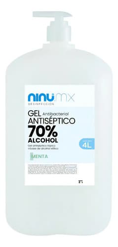 Gel antibacterial gel antiséptico 4 l con dosificador fragancia menta