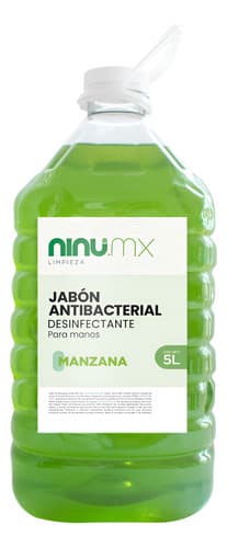 Jabon liquido para manos antibacterial desinfectante 5l manzana
