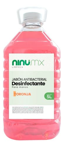 Jabon liquido para manos antibacterial desinfectante 5l toronja