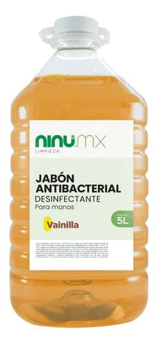 Jabon liquido para manos antibacterial desinfectante 5l vainilla