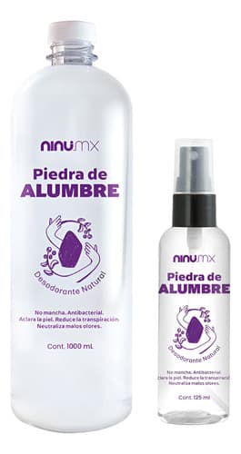 Piedra alumbre desodorante liquido natural 1.125 ml neutra
