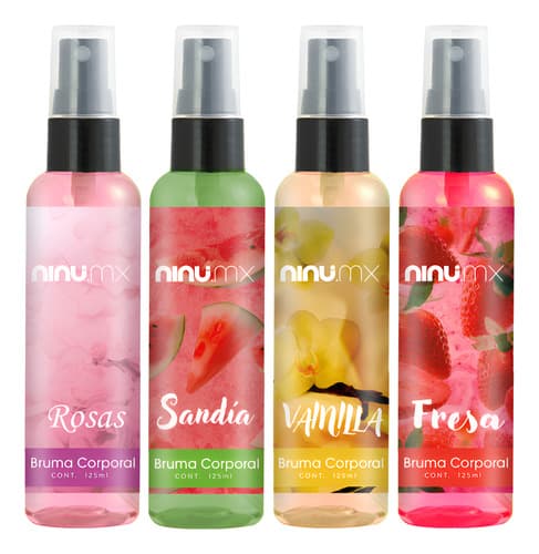 Set 4 body mist 125ml c/u aroma para mujer