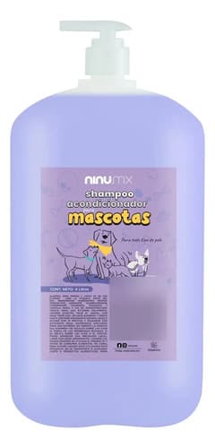 Shampo para mascotas 4 litros mora azul