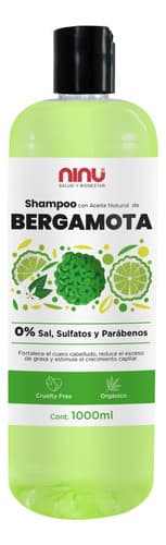 Shampoo aceite de bergamota libre de sulfatos 1 litro