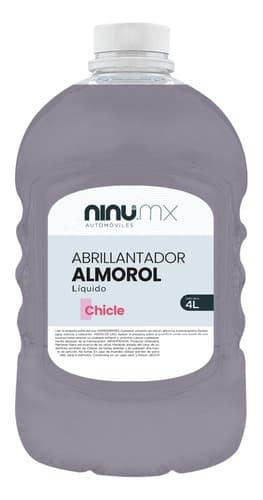 Abrillantador automotriz Almorol 4 L multiuso, chicle, Ninu