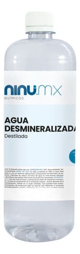 Agua destilada desmineralizada desionizada 1 L, Ninu