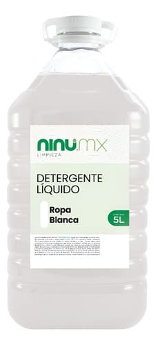 Detergente líquido para ropa blanca 5 L, floral, Ninu