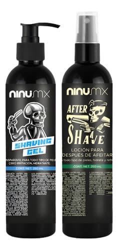 Kit after shave y gel de afeitar 250 mL c/u, Ninu