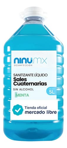 Sanitizante líquido sin alcohol 5 L, menta, Ninu