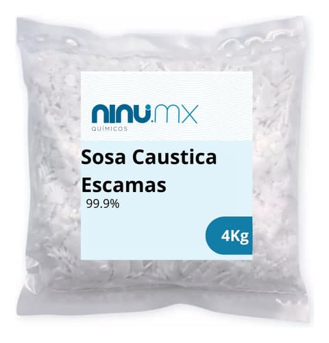 Sosa cáustica en escamas 4 kg, Ninu